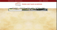 Desktop Screenshot of hotel-hohenstein-witten.de